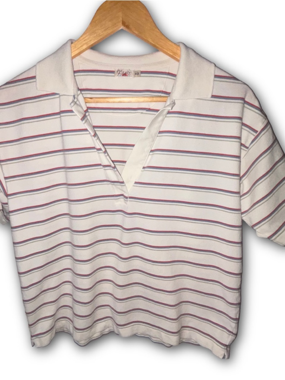 Faherty Brand Sunwashed Pique Polo in Tennis Stripe